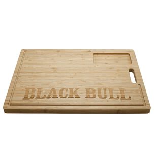 Tabla Madera Bamboo 48 X 35cm Black Bull Asado Cocina Bbq