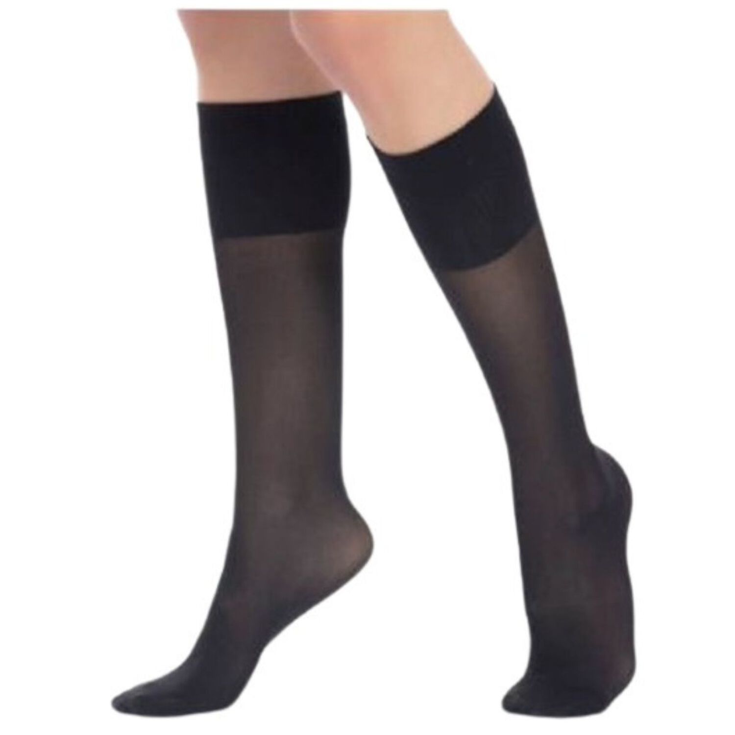 Calcetines De Compresi&oacute;n Negros Medi Travel Para Mujer-talla L-medi image number 1.0