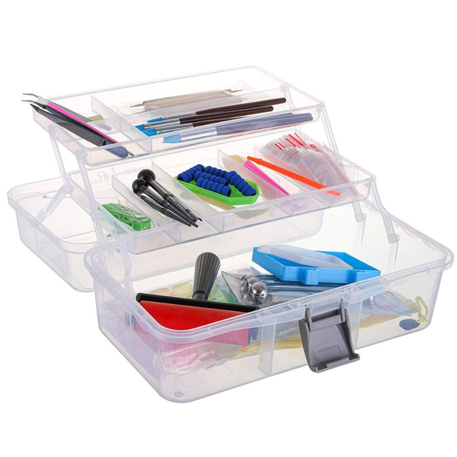 Caja Organizadora Grande Herramientas 3 Niveles Con Asas 30x14 image number 6.0