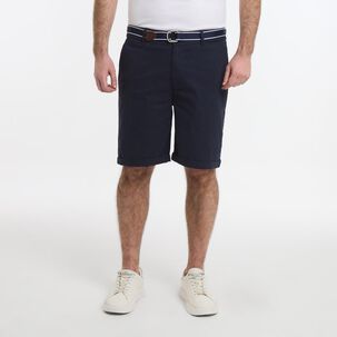 Bermuda Liso Tiro Medio Regular Hombre The King's Polo Club