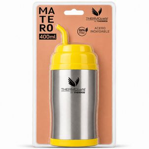 Vaso T&eacute;rmico Mug Matero Inoxidable Thermos Amarillo 400ml