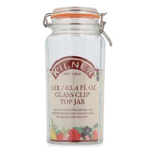 Frasco Conservero Kilner Clip Top Faceteado 1.8 Litros