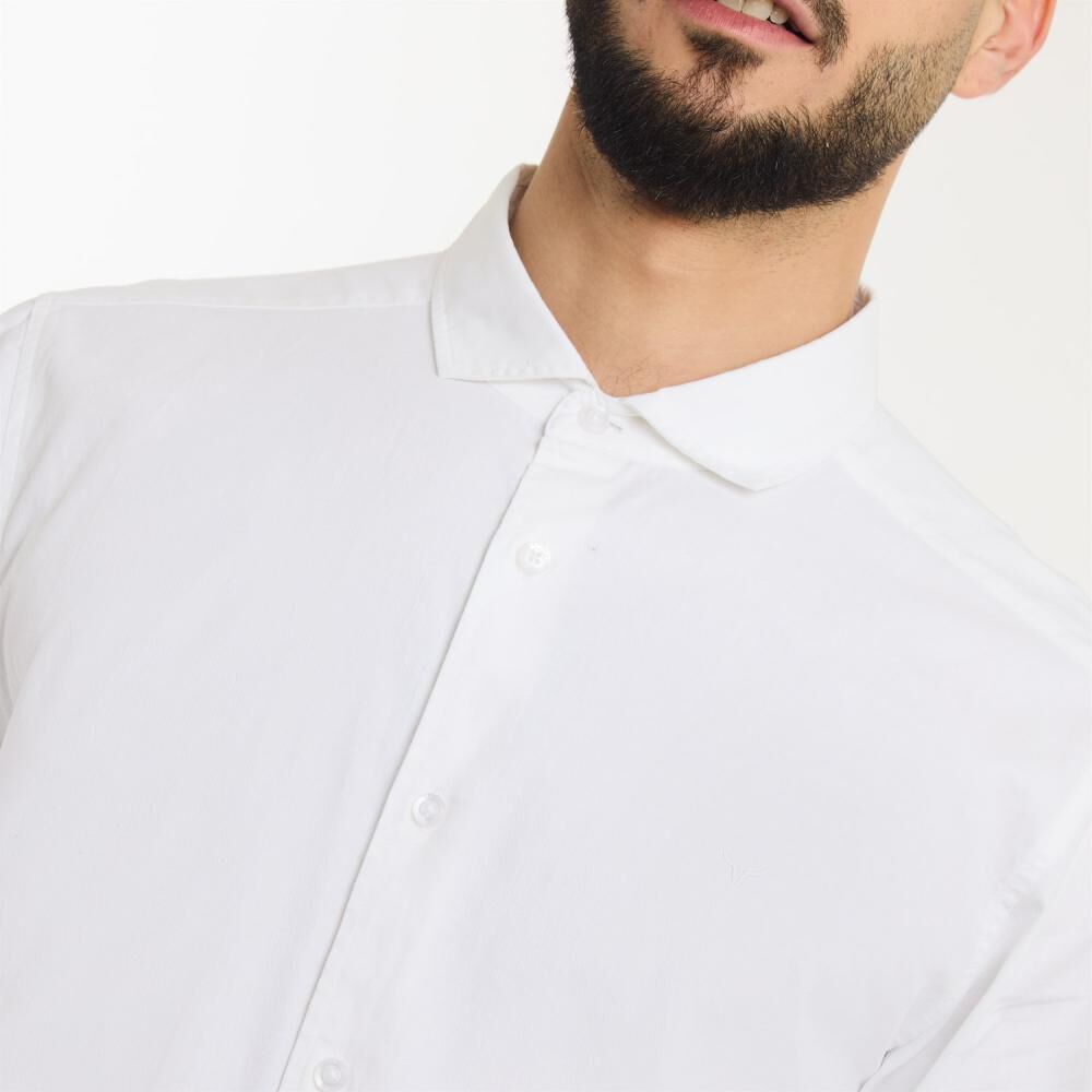 Camisa Lisa Slim Manga Larga Hombre Az Black image number 4.0