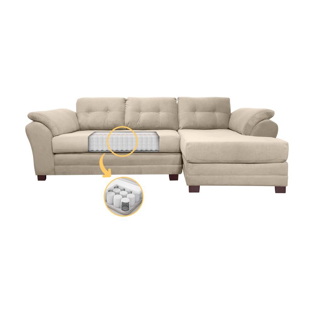 Sof&aacute; Seccional Living Factory New Samy Derecho / 4 Cuerpos image number 2.0