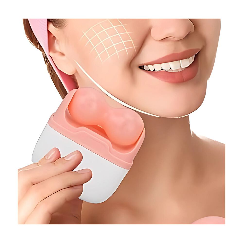 Rodillo Facial De Silicona Ice Roller Gym Facial 2 Cabezales image number 2.0