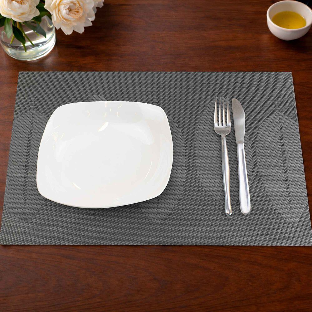Pack 6 Individuales Nautica Home 45x30cm Reversible Hojas Gris image number 0.0