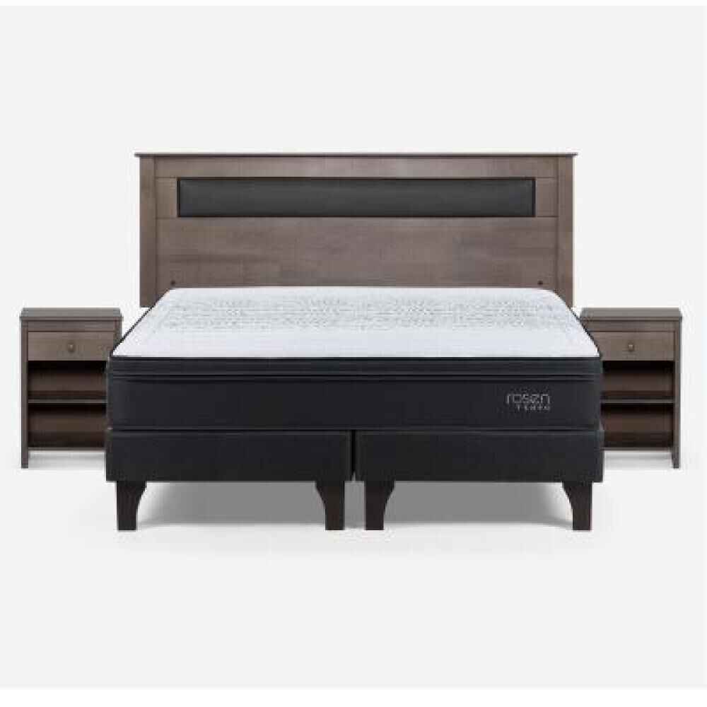 Cama Europea Rosen Tempo / King / Base Dividida + Set De Maderas image number 6.0
