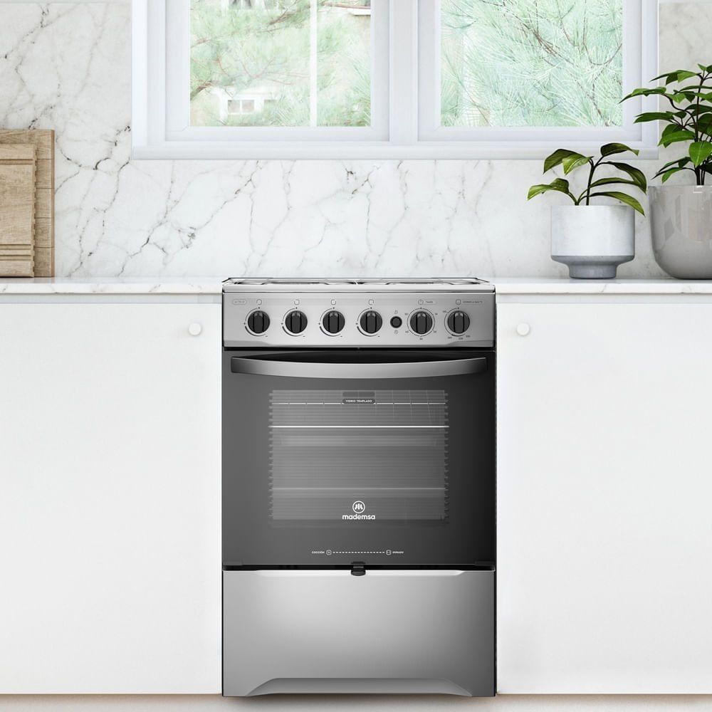 Cocina A Gas 4 Platos Limpiafácil Y Timer M 775 St Inox image number 2.0