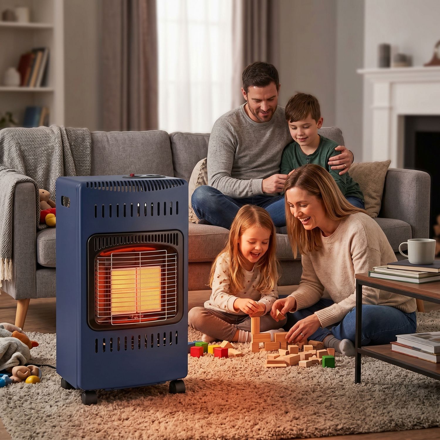 Estufa A Gas Interior 5 Kg 2,8 Kw Varme Blue image number 7.0