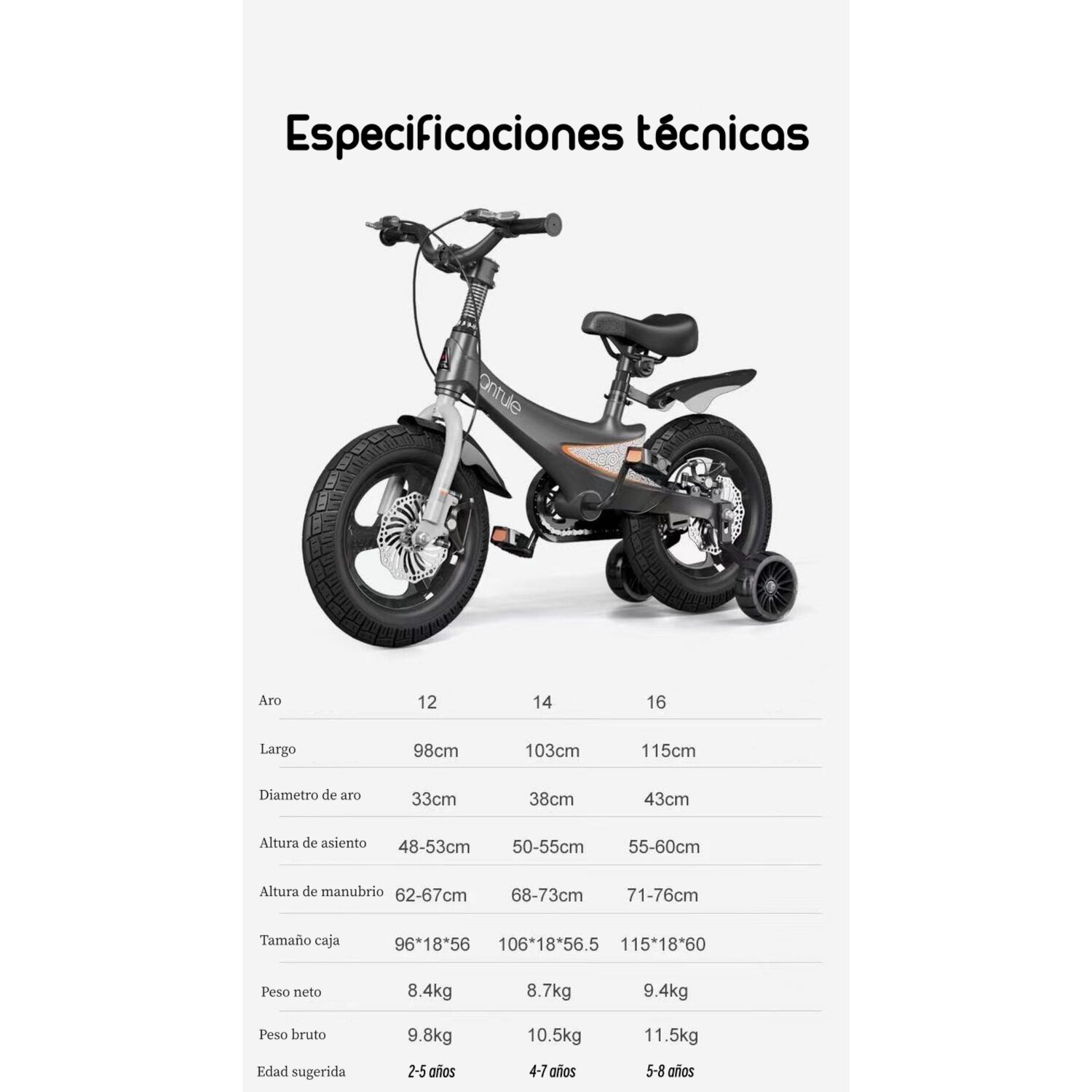 Bicicleta Infantil 2-5 A&ntilde;os Ni&ntilde;a Aro 12 Lubabycas Rosada image number 7.0