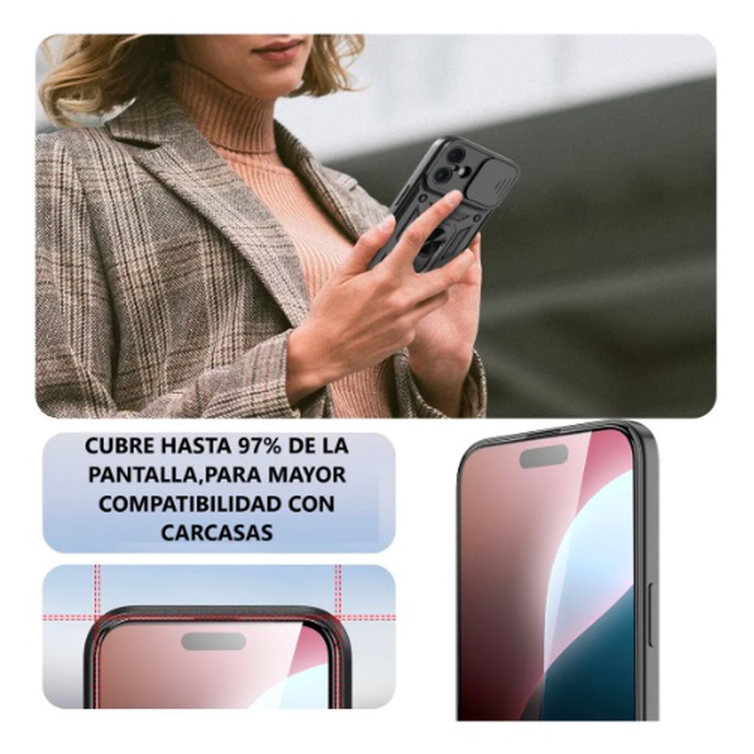 Pack 3 Laminas Vidrio 17 Pro Max image number 2.0