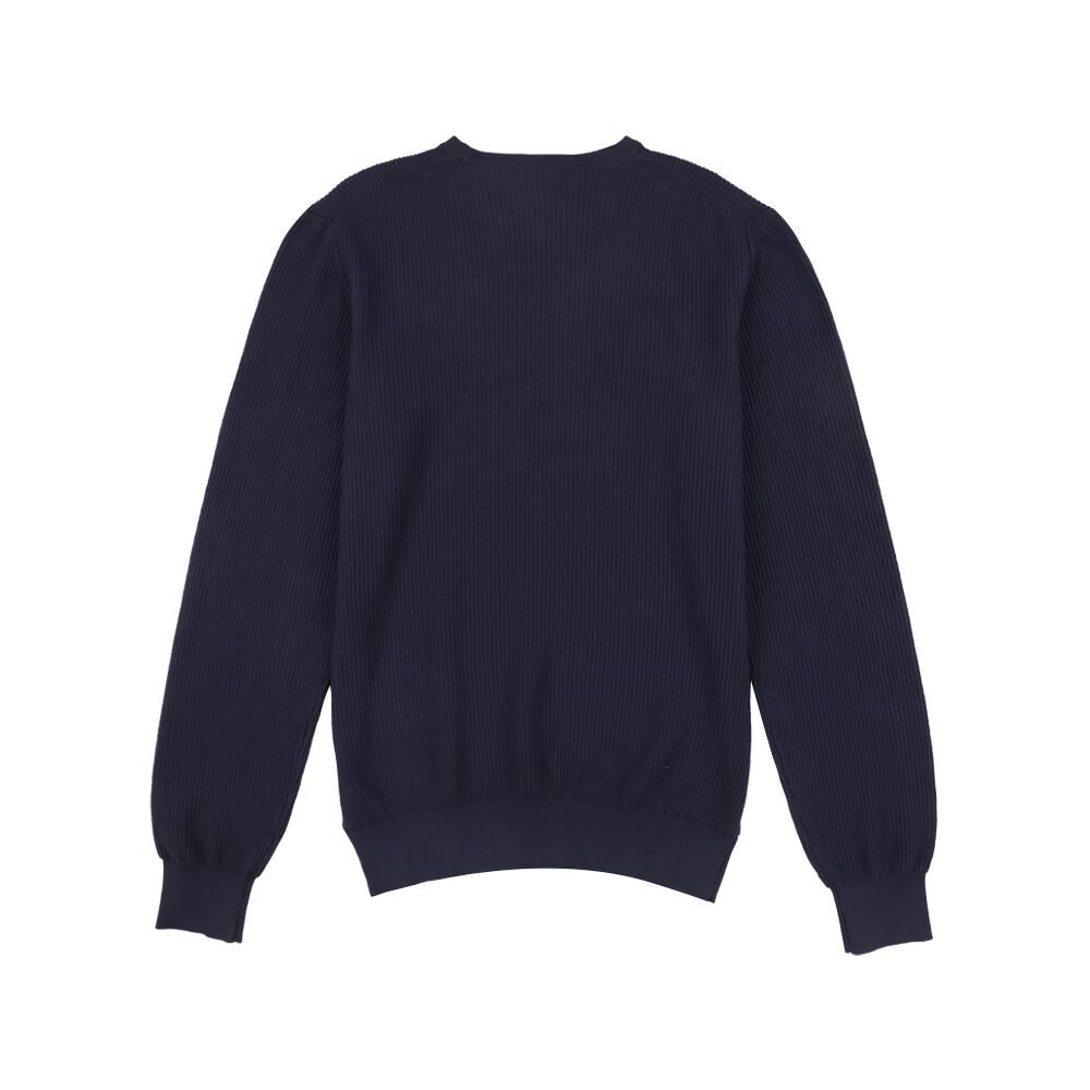 Sweater Liso Regular Manga Larga Cuello Redondo Hombre Az Black image number 1.0