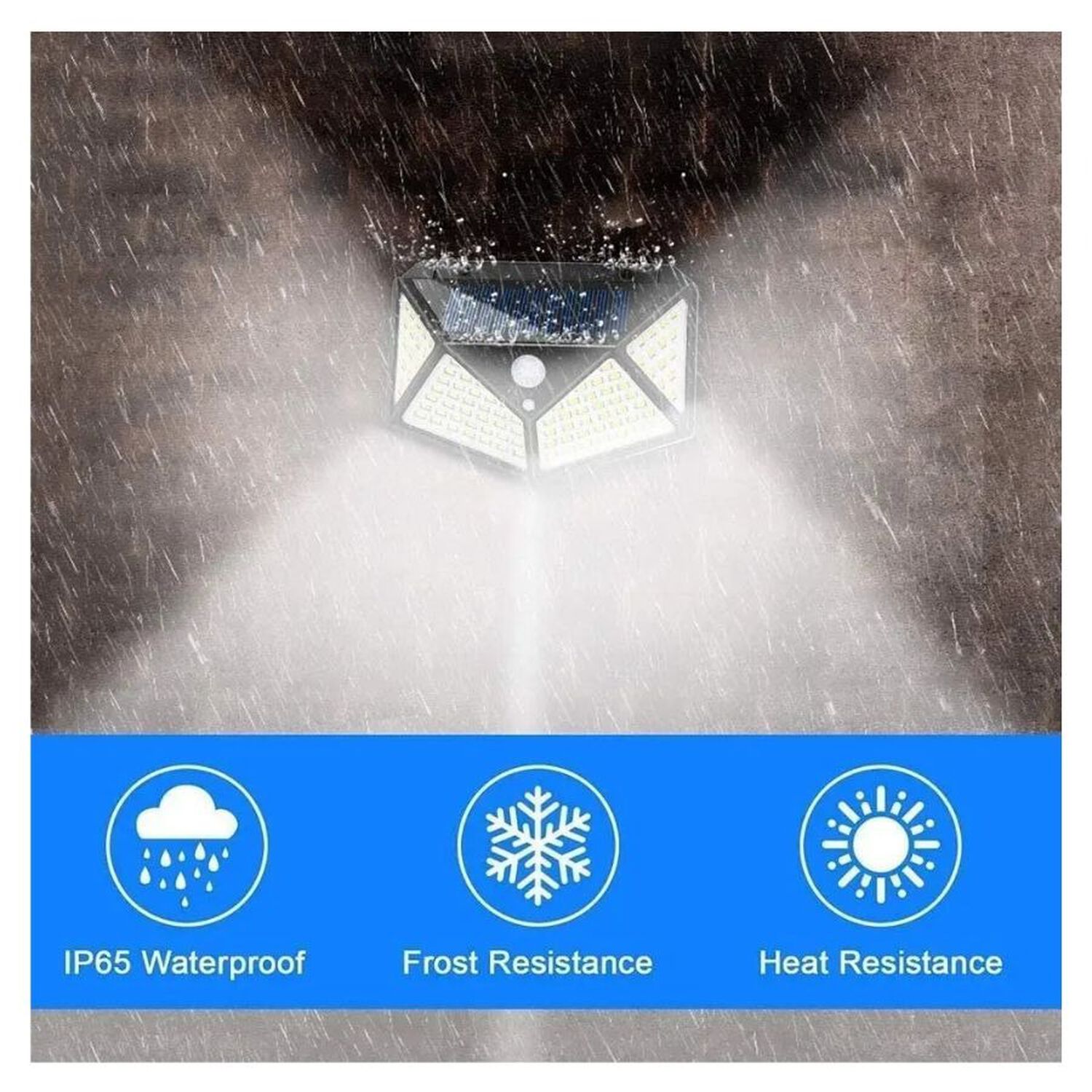 Foco Solar Led Exterior Sensor Movimiento Recargable Irm image number 1.0