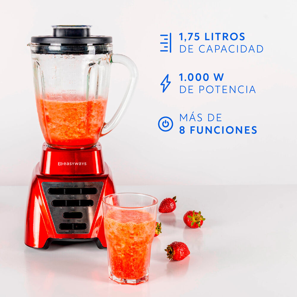 Licuadora Ultra Roja Gran Capacidad 2,2l + Vaso To Go Easyways image number 2.0