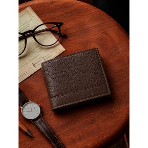 Billetera Hombre Lucca Caf&eacute; Oscuro Con Monedero Carven Paris