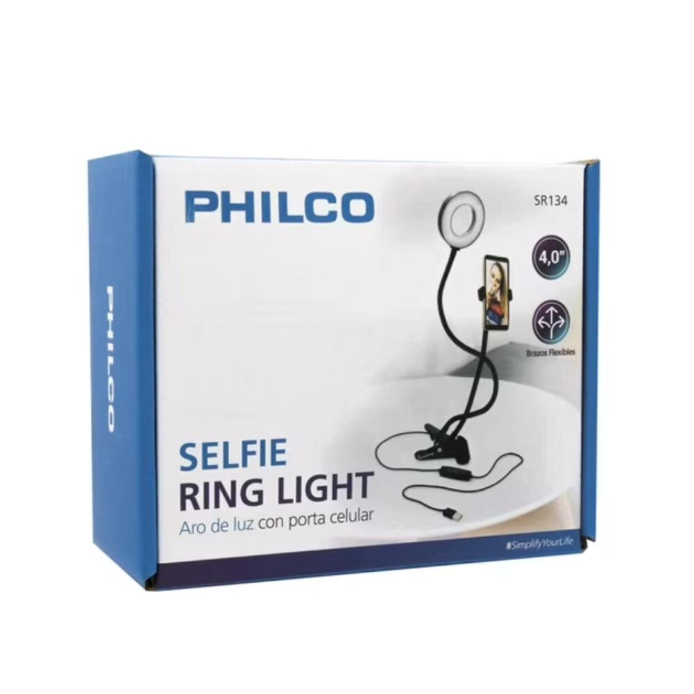 Soporte Tipo Clip Aro De Luz 4" Telefono Celular image number 5.0