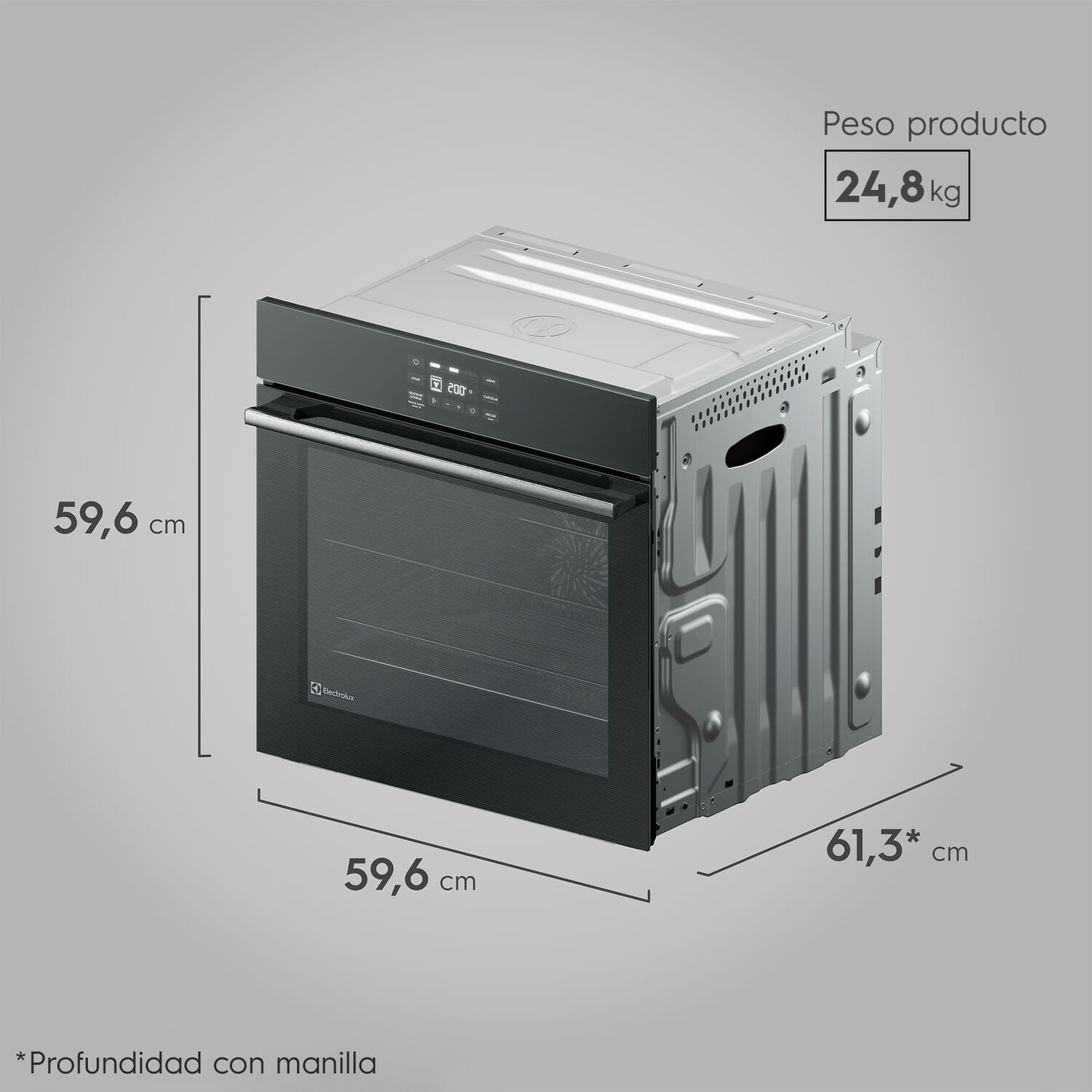 Horno Empotrable El&eacute;ctrico 80l Air Fryer Perfectcook360 Oe8ea image number 2.0