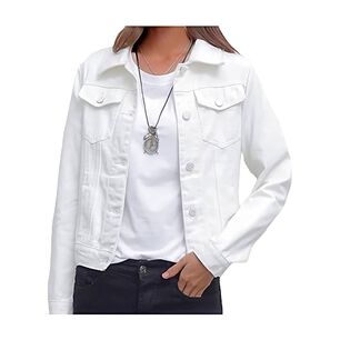 DJOE CHAQUETA DENIM MEZCLILLA MUJER BLANCO