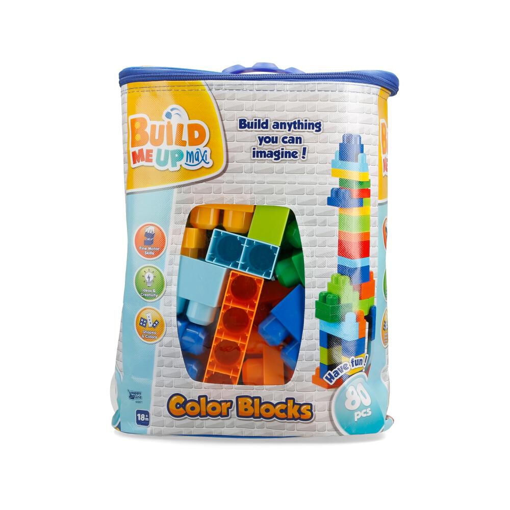 Bloques Armables Happy Line 80 Piezas En Bolsa image number 0.0