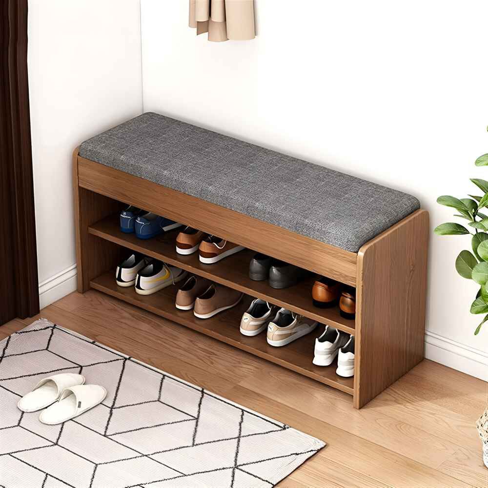 Zapatero Madera Con Asiento 2 Niveles 80x24x50 image number 1.0