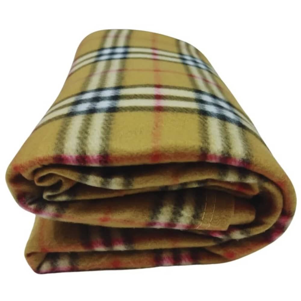 Frazada De Polar 2plazas 200x230cm Manta Estampada. Beige image number 3.0