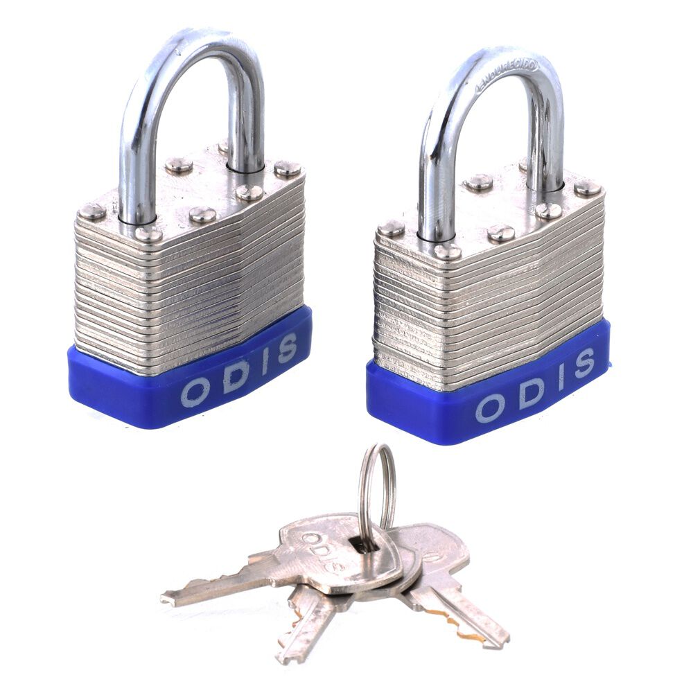 Pack 2 Candados Laminados Odis 50mm Acero Zincado - Llaves Iguales image number 2.0