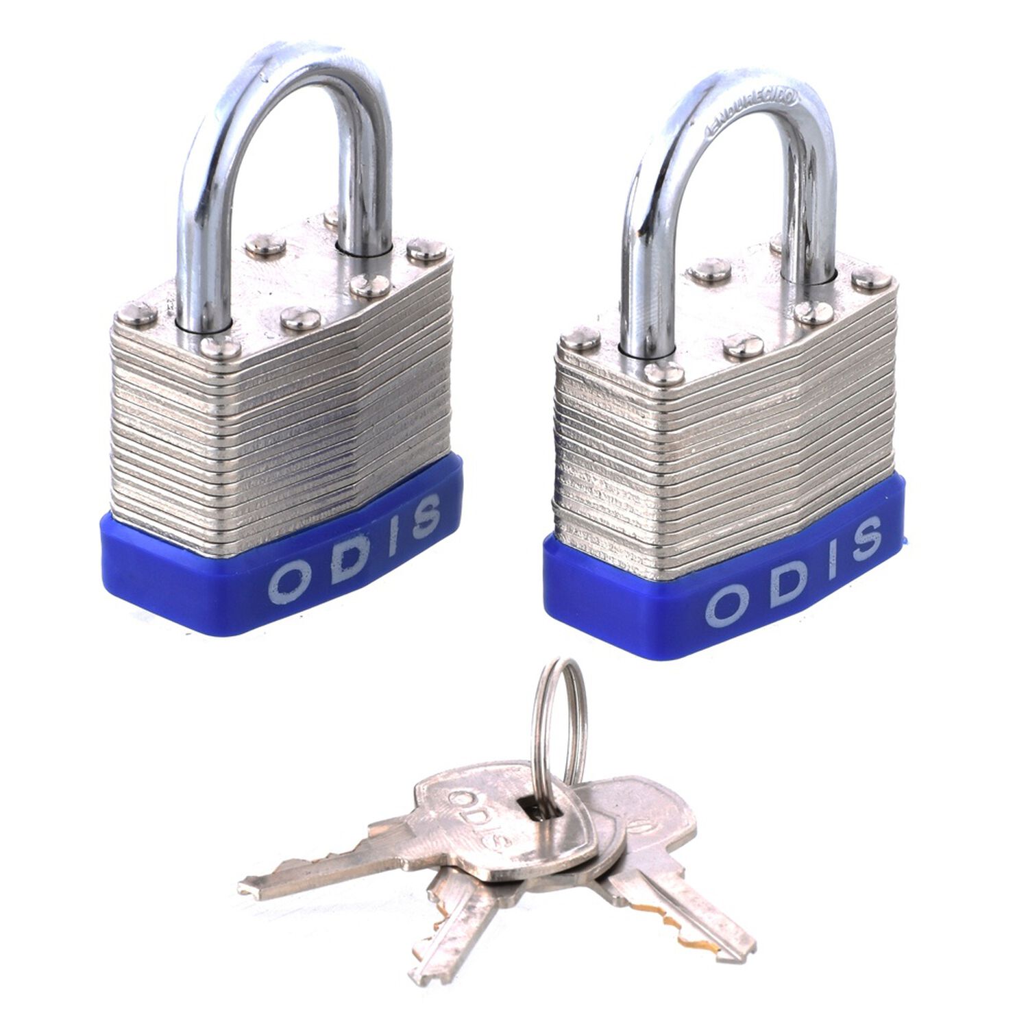 Pack 2 Candados Laminados Odis 50mm Acero Zincado - Llaves Iguales image number 2.0
