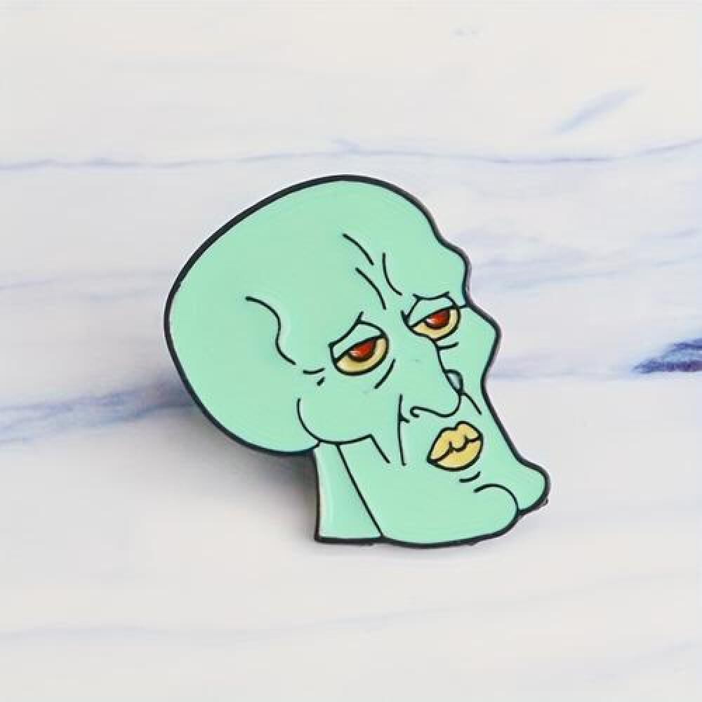 Pin Broche Divertido De Calamardo Guapo image number 5.0