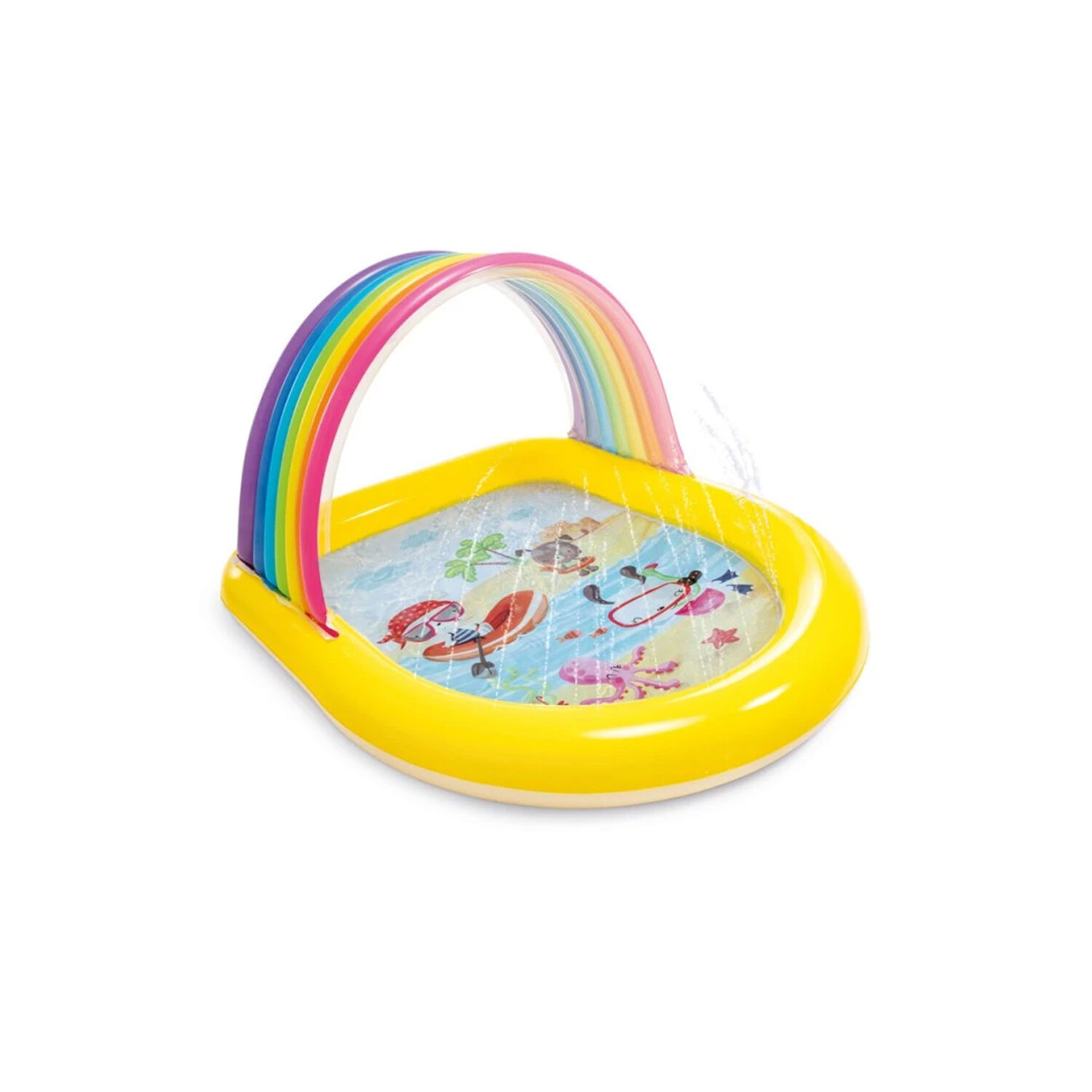 Piscina Arcoiris Inflable Con Chorritos Intex - Ps image number 0.0