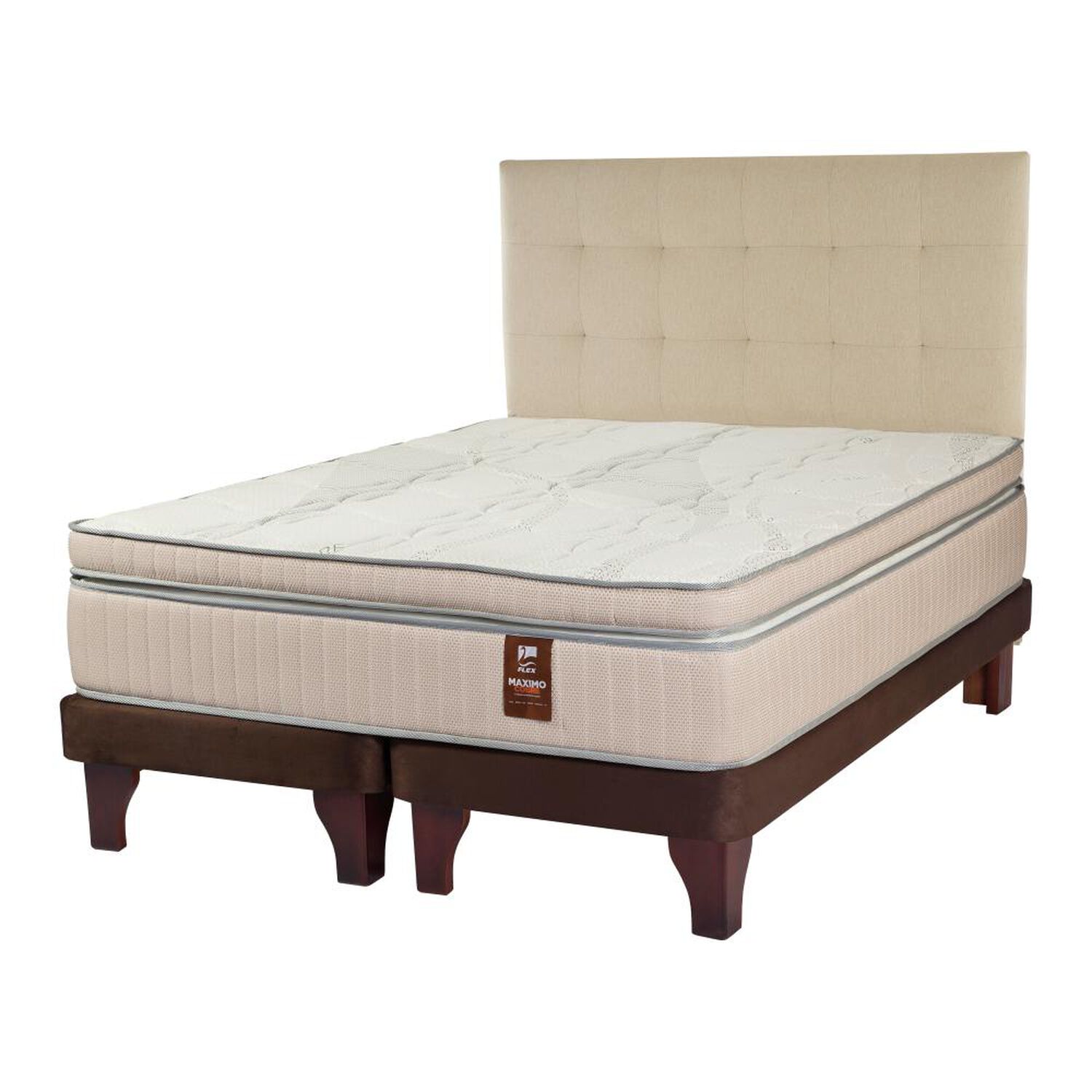 Cama Europea Flex M&aacute;ximo Cobre / Super King / Base Dividida  + Respaldo image number 1.0