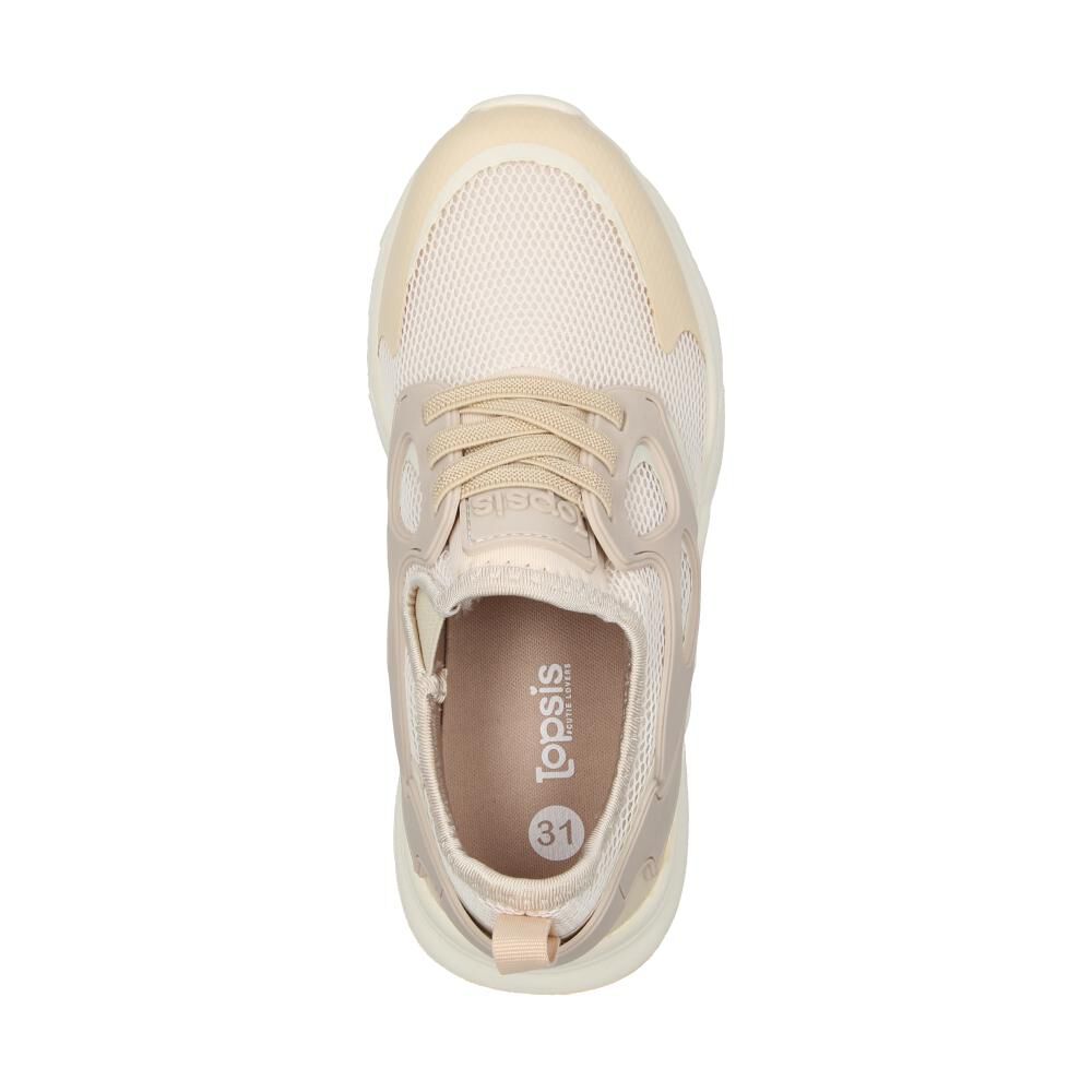 Zapatilla Infantil Ni&ntilde;a Topsis Beige image number 4.0