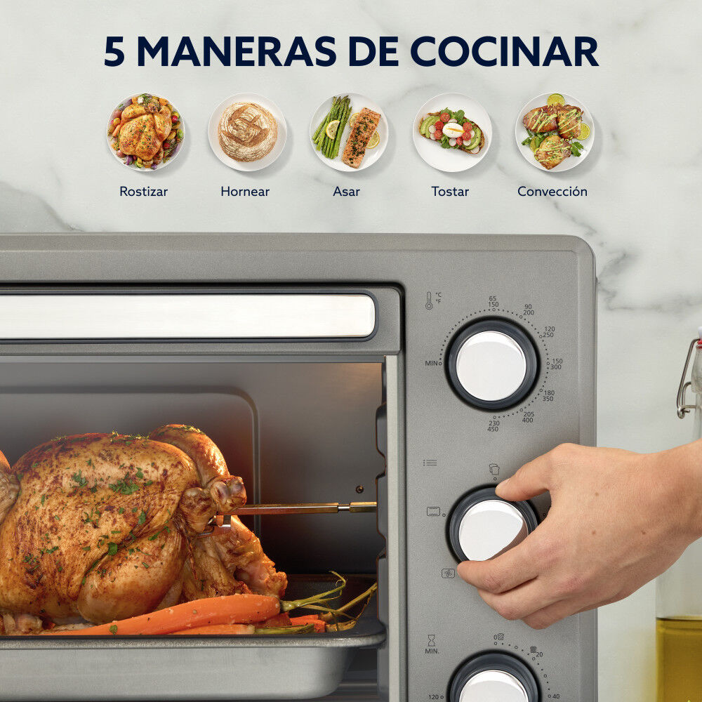 Horno Con Rotisserie Oster 60 Lt Manual Tssttv60mns image number 2.0
