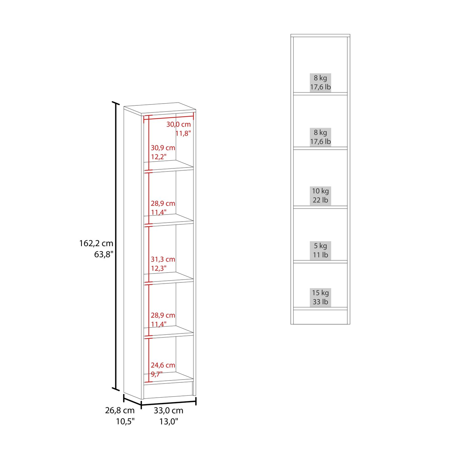 Estante Organizador Ba&ntilde;o 1 Puerta Fm-011b - Blanco image number 7.0