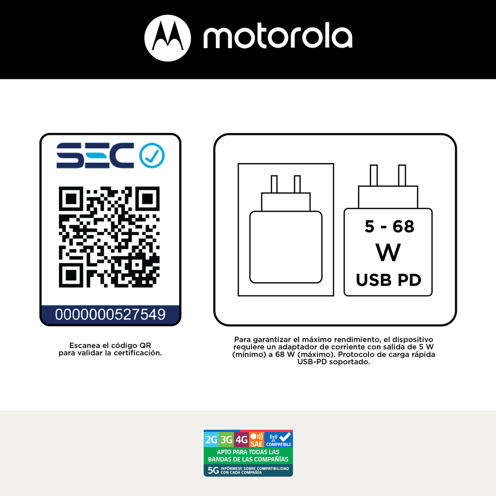 Smartphone Motorola Moto Edge 70 Fusion / 5G / 256 GB / Celeste / Liberado, foto 10