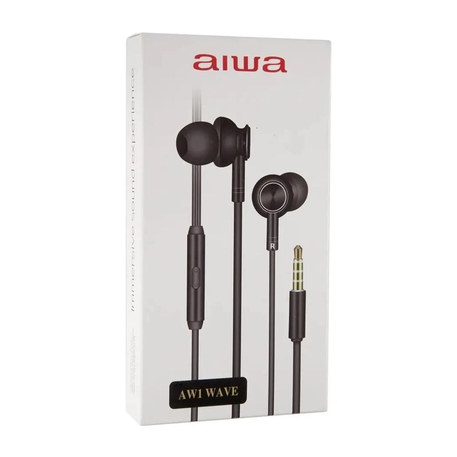 Audifonos Manos Libres Jack 3.5mm Inear Negro Aw1 Aiwa image number 2.0