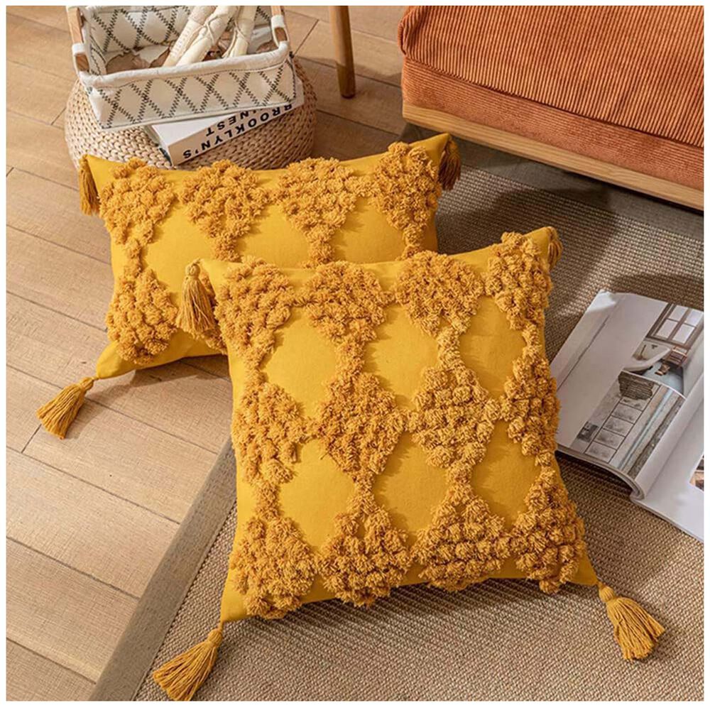 Pack De 02 Fundas De Cojin Dise&ntilde;o Boho 45x45 Cm M10 image number 0.0