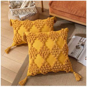 Pack De 02 Fundas De Cojin Dise&ntilde;o Boho 45x45 Cm M10