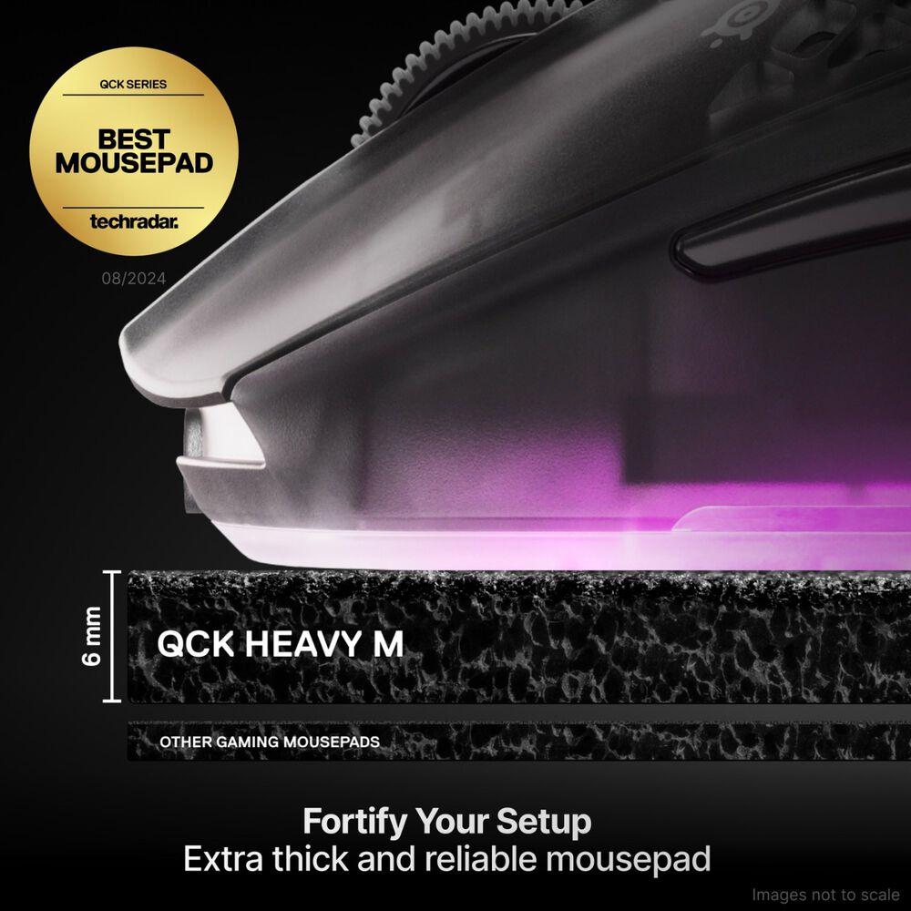Mousepad Gamer Steelseries Qck Heavy Medium Negro image number 2.0