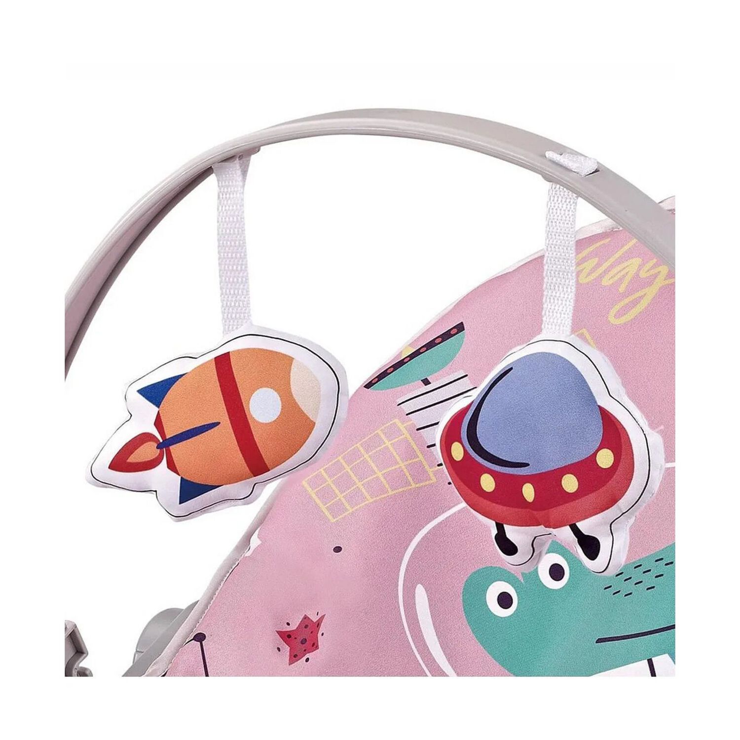 Silla Nido Bouncer Dino Rosado image number 6.0