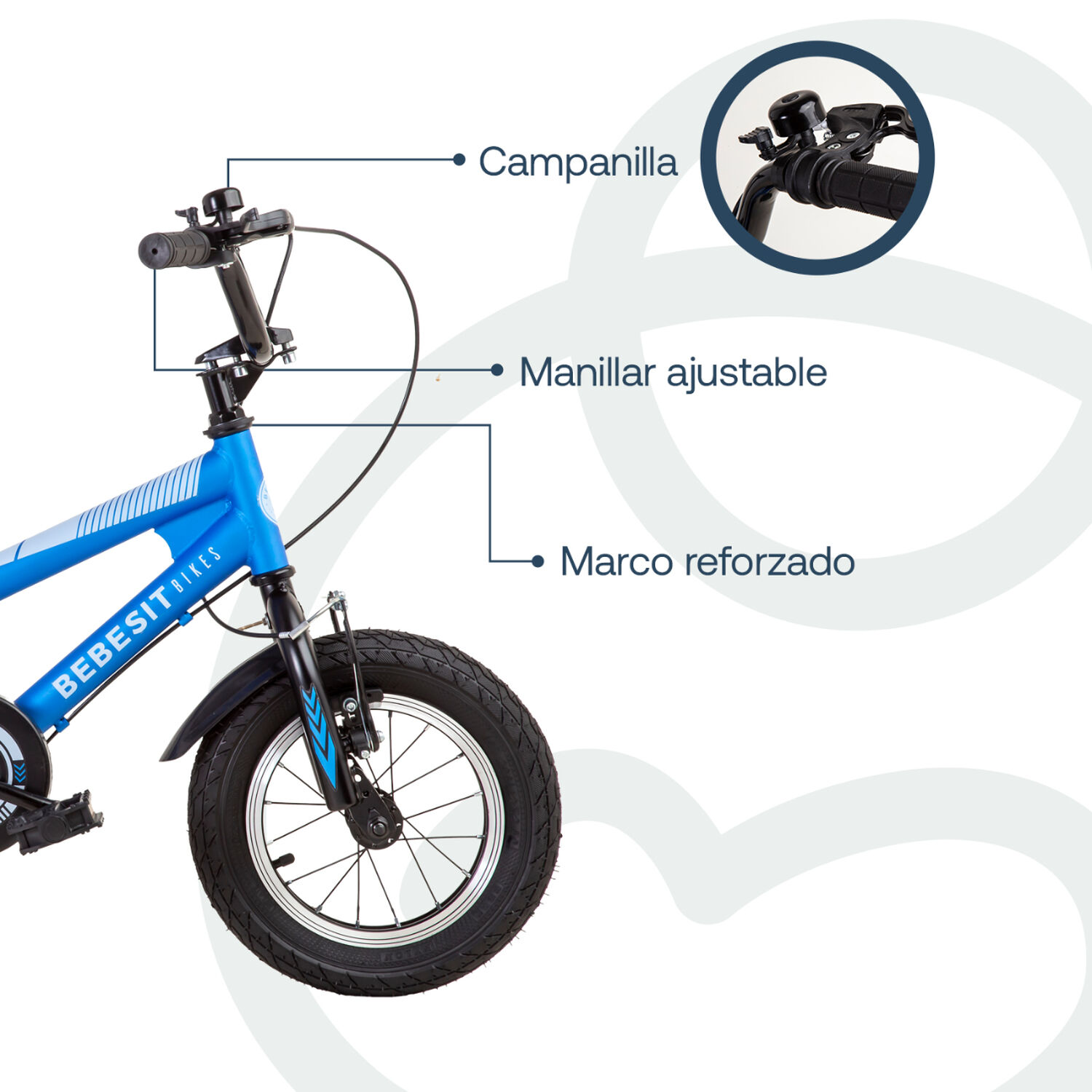 Bicicleta Infantil Canyon Aro 12 Azul Bebesit image number 3.0