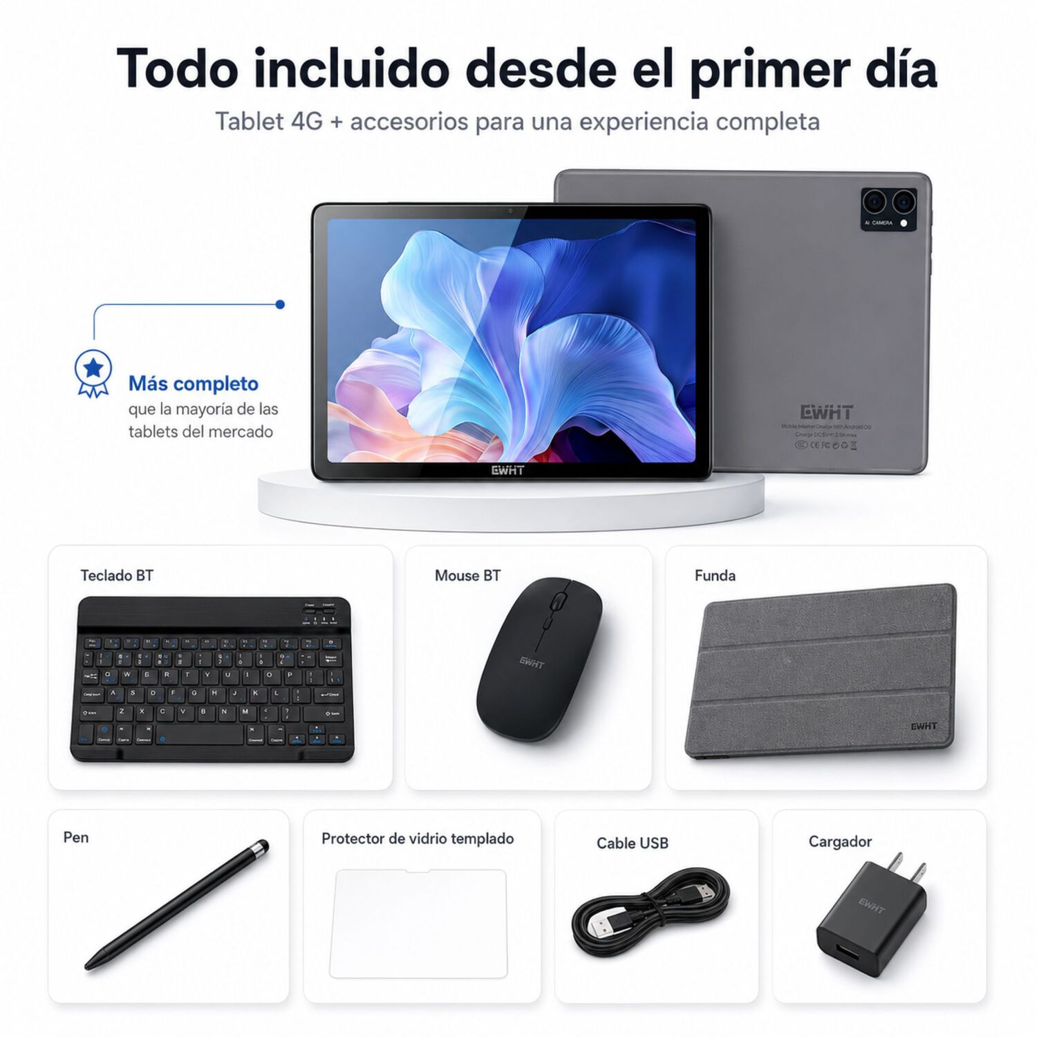 Tablet Cwht G16 4g 128gb 6gb Ram Kit Completo Accesorios image number 9.0