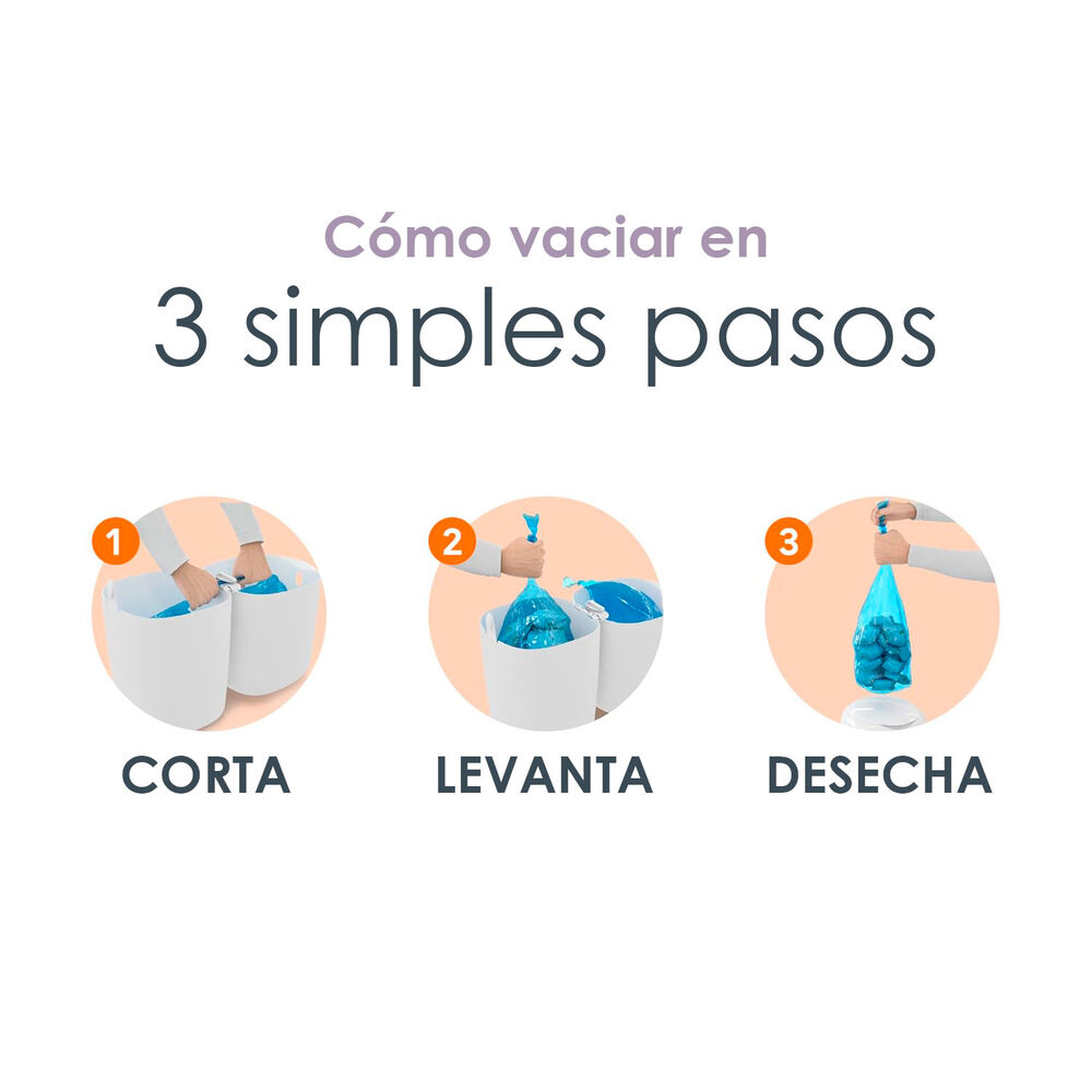 Basurero De Pa&ntilde;al Modelo Compac image number 3.0