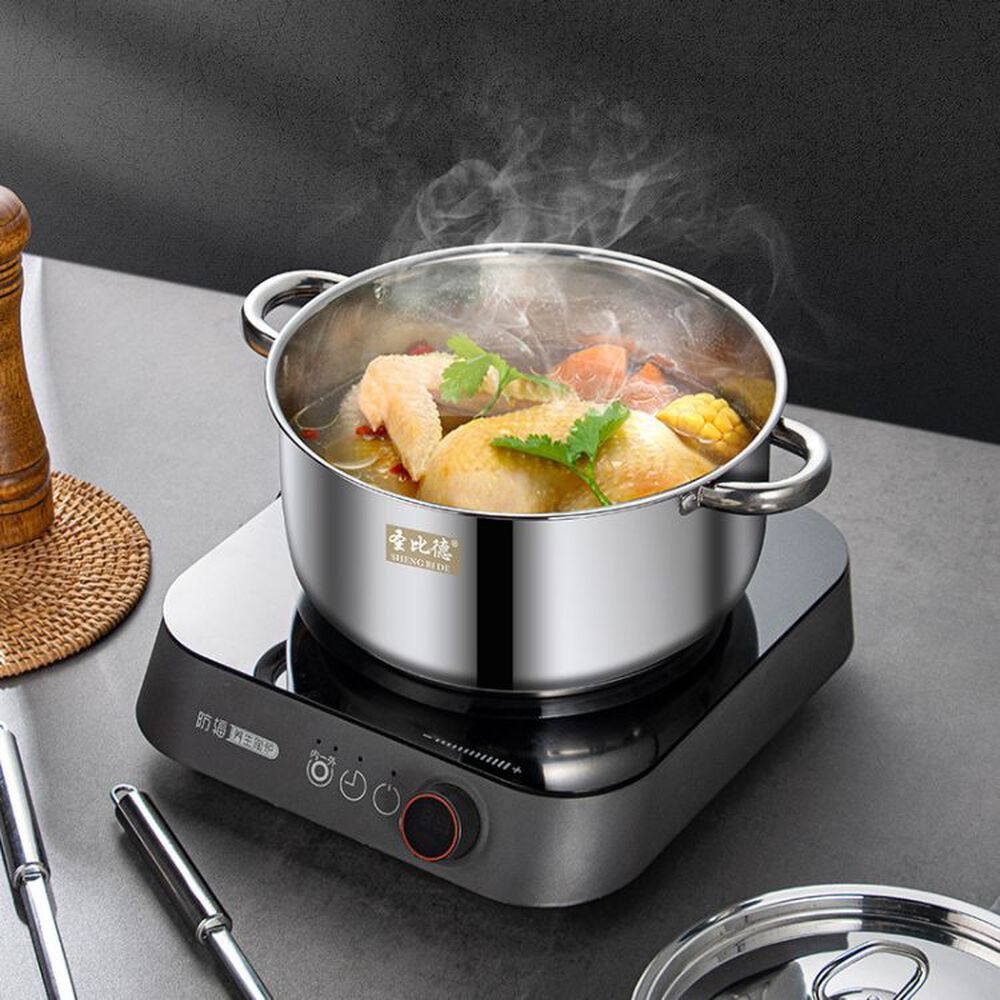 Juego De Ollas Y Sartenes Bater&iacute;a 15 Piezas Acero Inoxidable image number 2.0