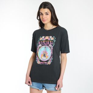 Polera Estampada Manga Corta Cuello Redondo Mujer Rolly Go