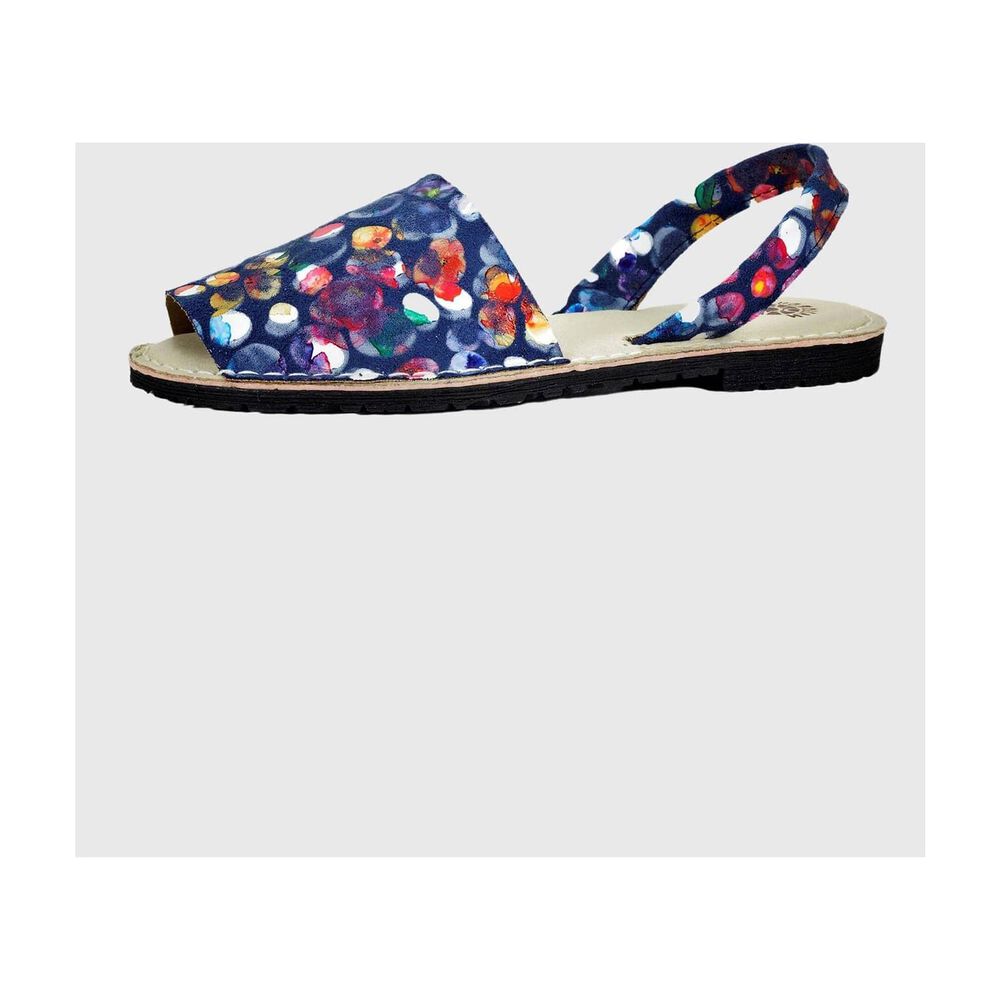 Sandalia Cuero Jistice Azul image number 4.0