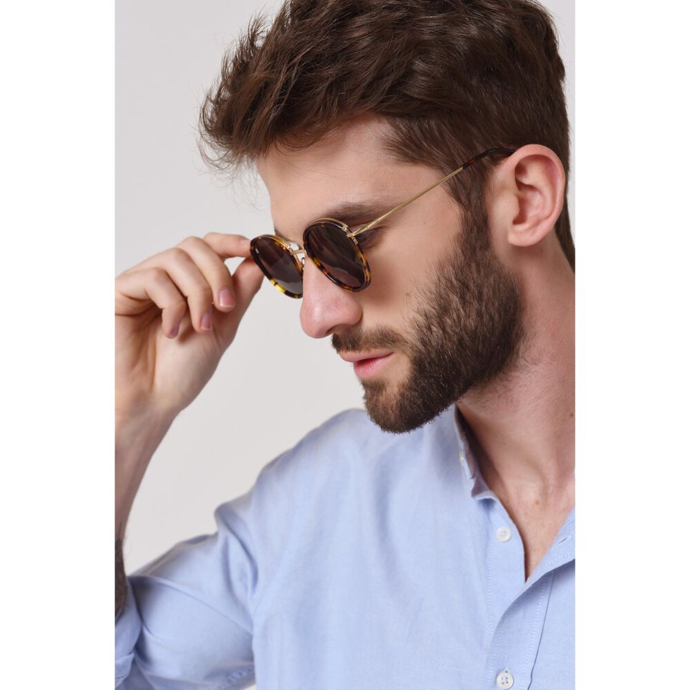 Lentes De Sol Belvedere Marr&oacute;n Polarizados York Eyewear image number 3.0