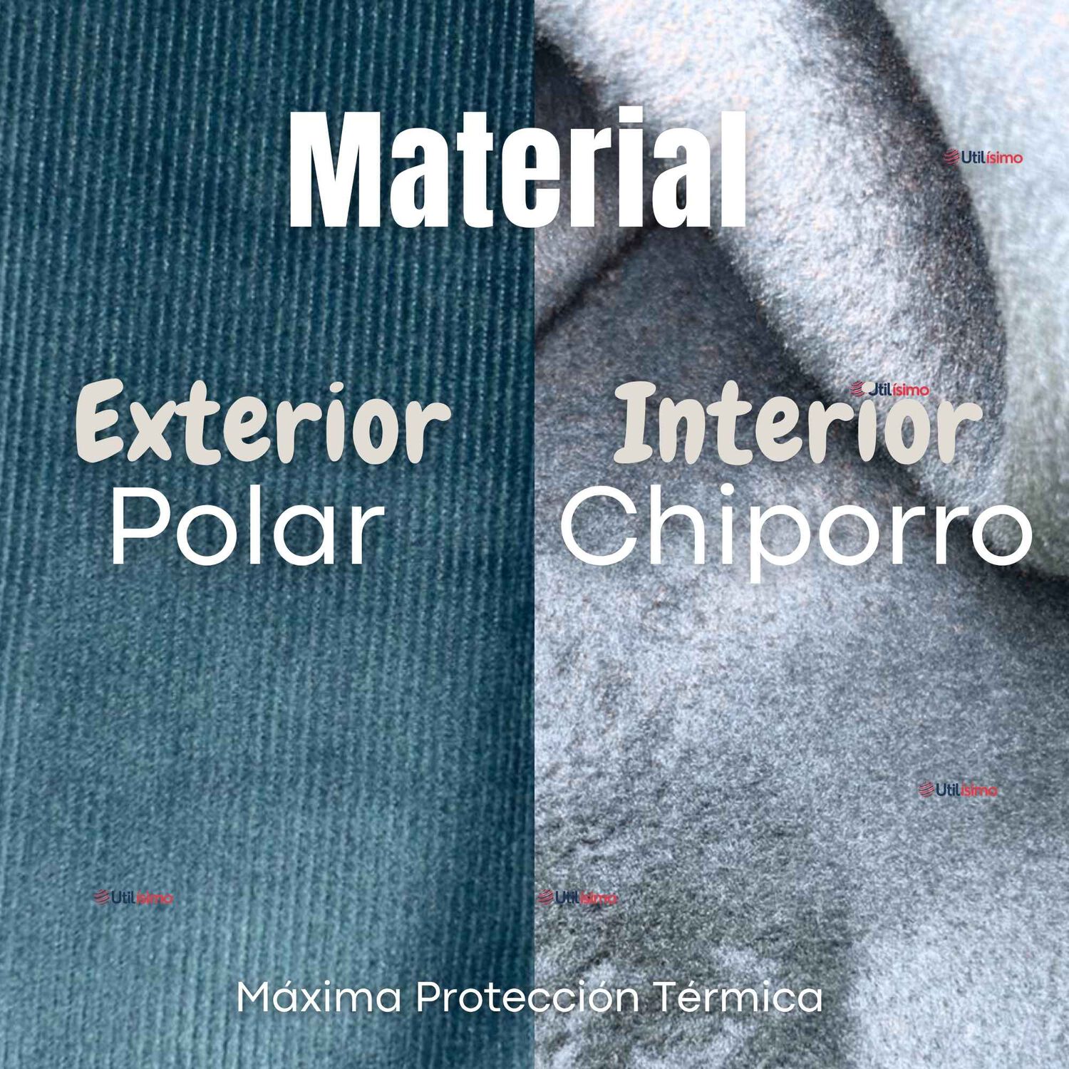 Calza Pantal&oacute;n Palazzo Polar Con Chiporro Ni&ntilde;a Elasticada T&eacute;rmica Verde Agua image number 6.0