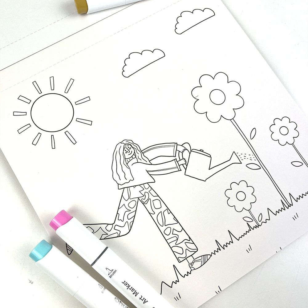 Libro Para Colorear Amigas En Colores Por Dani Blanq image number 4.0