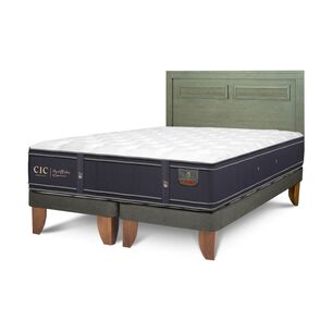 Cama Europea Cic Linea Premium / King / Base Dividida + Respaldo