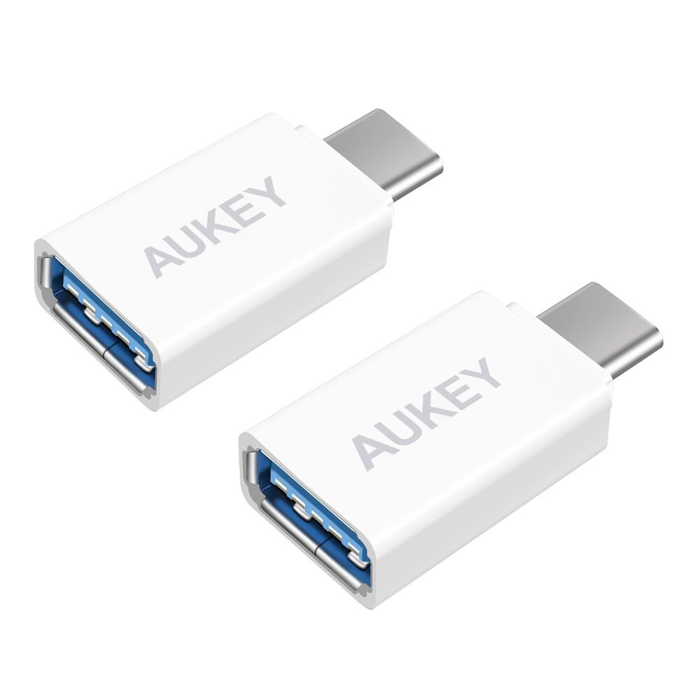 Aukey Adaptador Usb 3.0 A Usb Tipo C (2unidades) Blanco image number 0.0